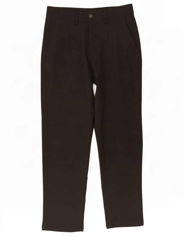 Zara Mens Tapered Chino Trousers EU 38 Small W30 L28 Black Viscose
