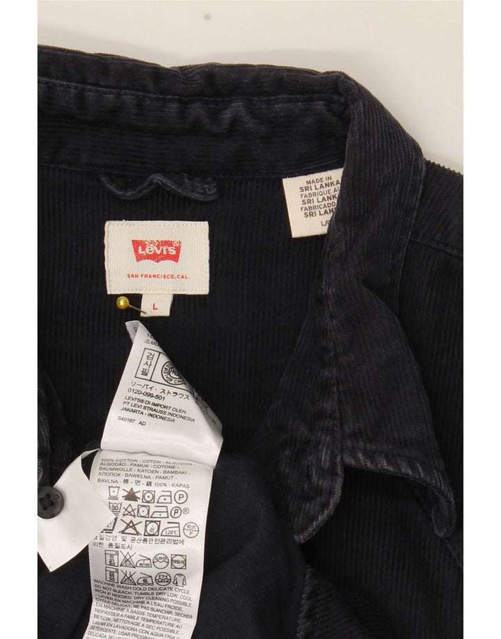 Camisa de pana Levi's para hombre de algodón azul marino grande