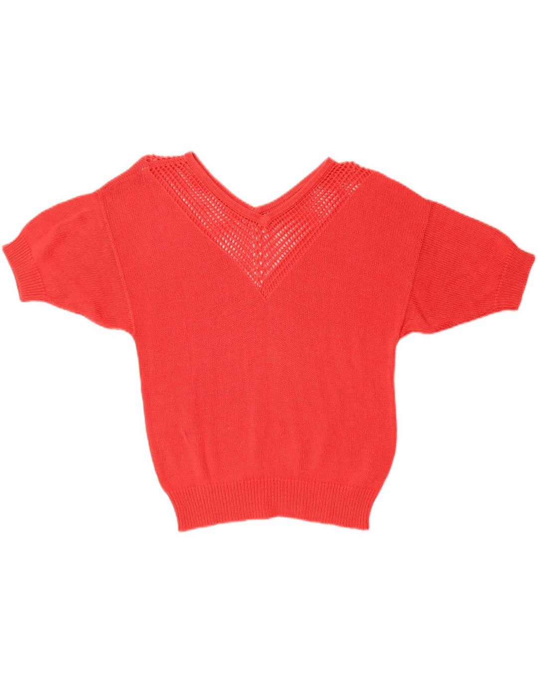 Loris Azzaro Jersey corto con cuello en V para mujer EU 40 Medium Red