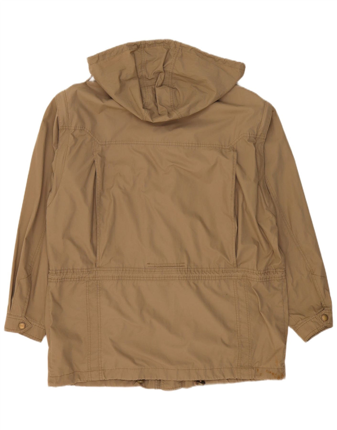 Camel Active Chaqueta utilitaria con capucha para hombre IT 55 2XL Algodón caqui