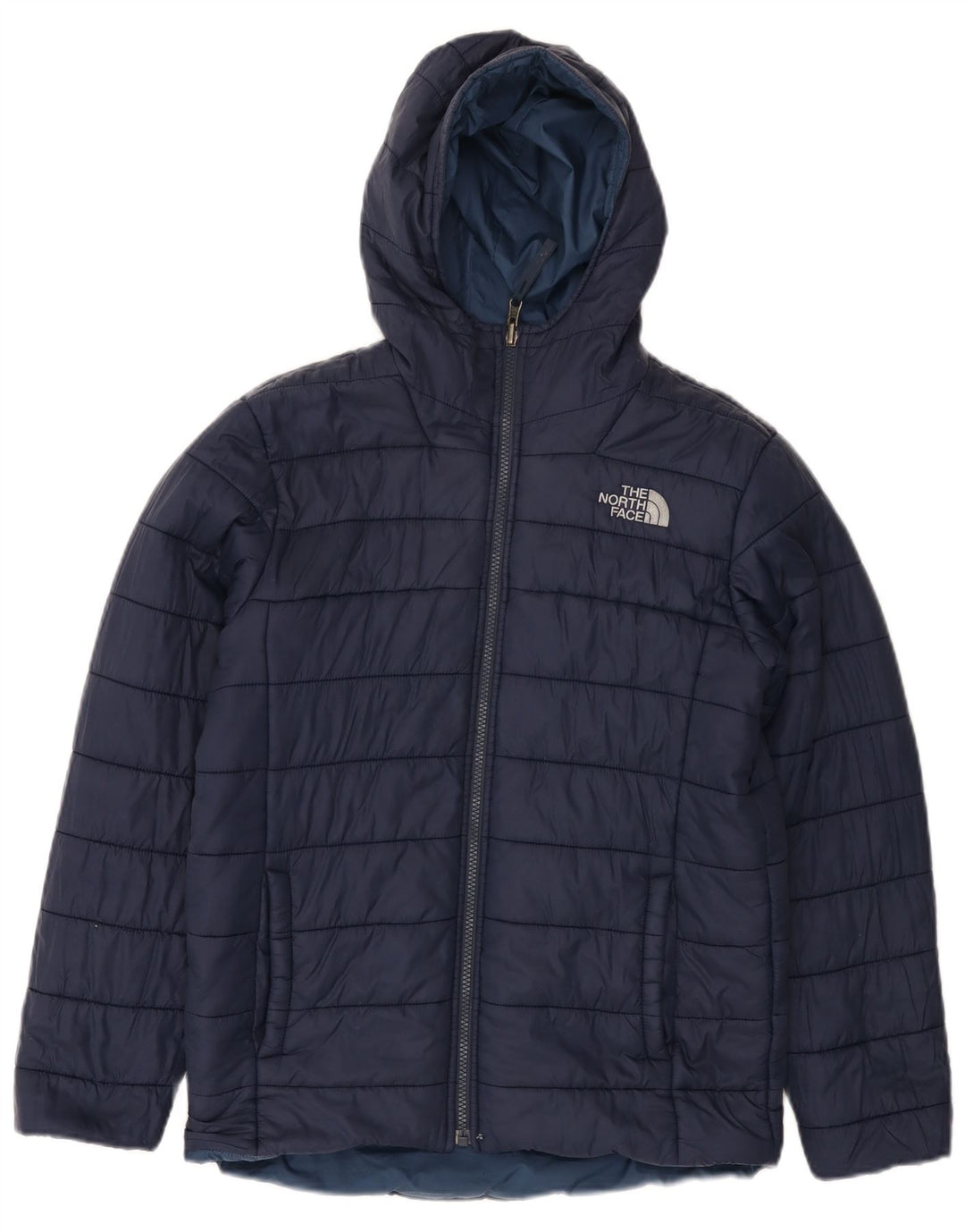 THE NORTH FACE Chaqueta acolchada con capucha para niños 11-12 años Grande Azul marino