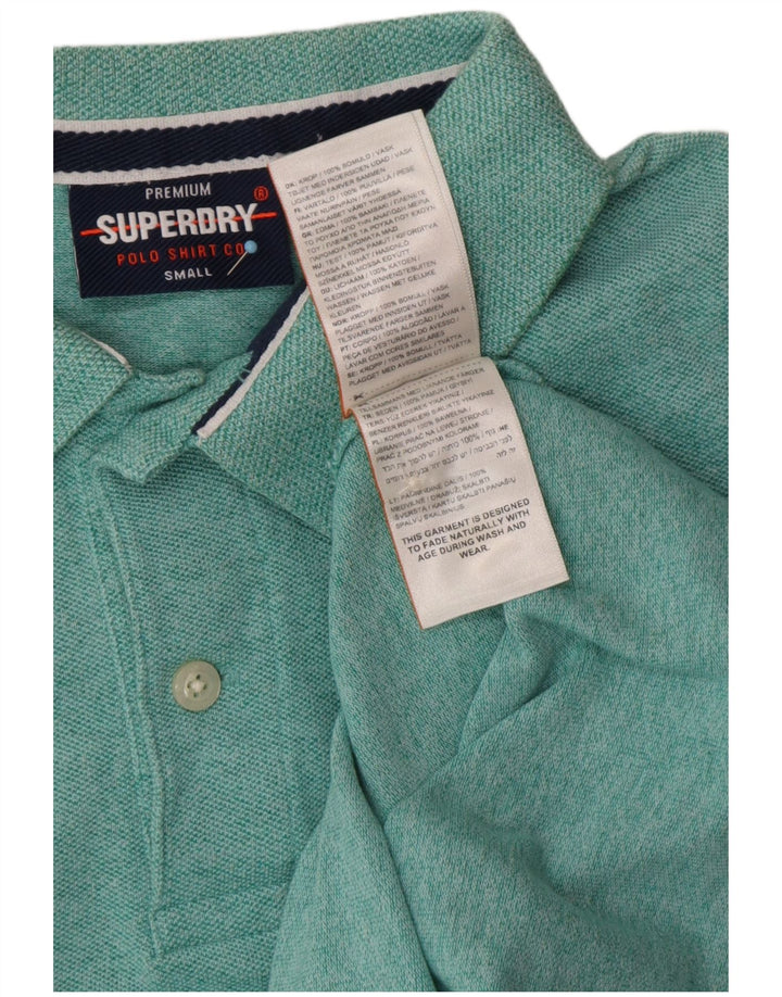 SUPERDRY Polo Hombre Small Verde Algodón