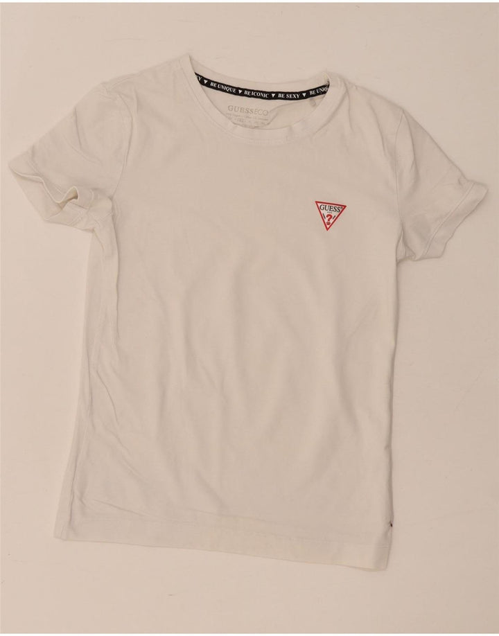 Guess Camiseta para mujer Top UK 12 Medium White