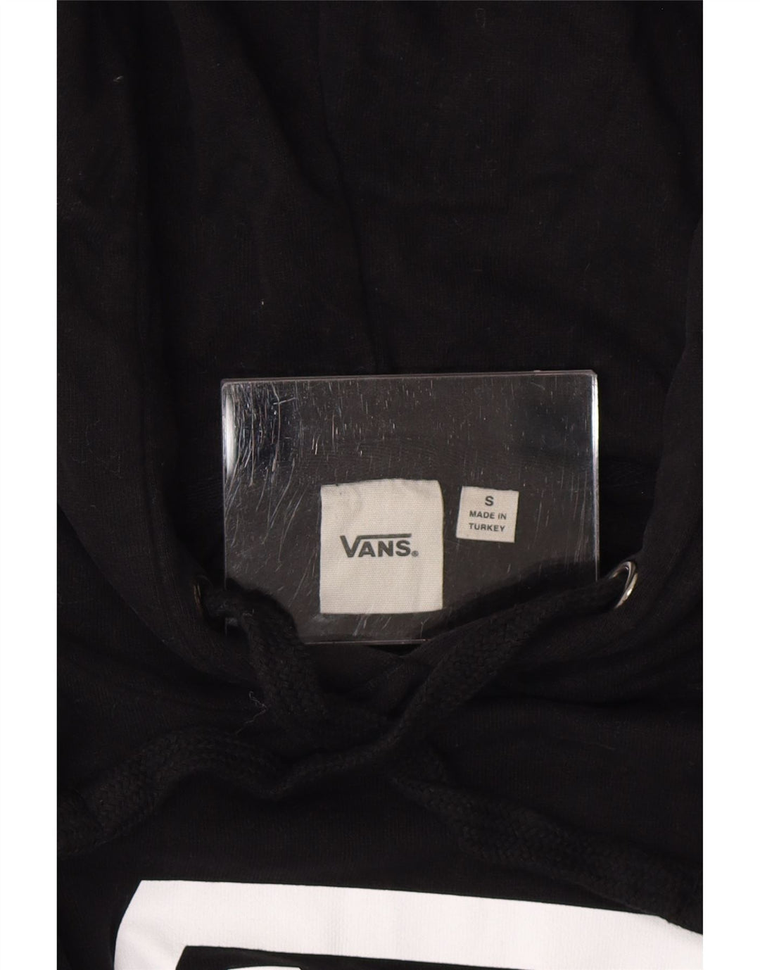 Vans - Sudadera con capucha para mujer, diseño gráfico, talla 10, color negro