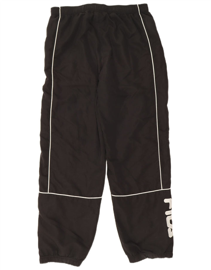 Fila Hombre Pantalones De Chándal Joggers Grande Poliéster Negro