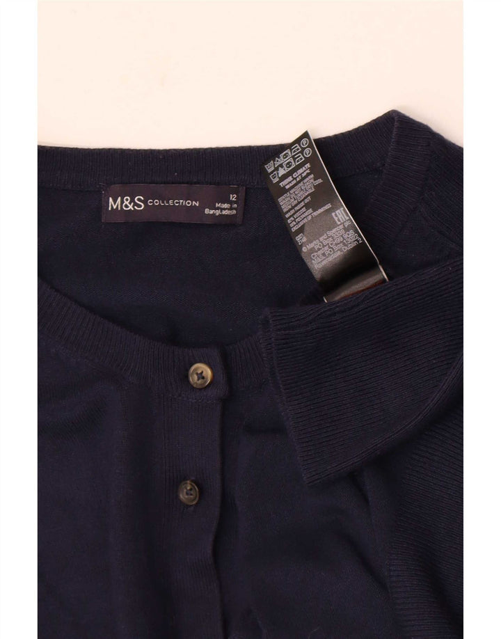 Marks & Spencer - Cárdigan para mujer, talla 40, talla mediana, viscosa, color azul marino