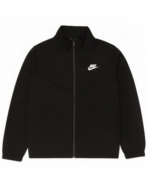 Nike Boys Graphic Chándal Top Chaqueta 12-13 años Grande Negro Poliéster