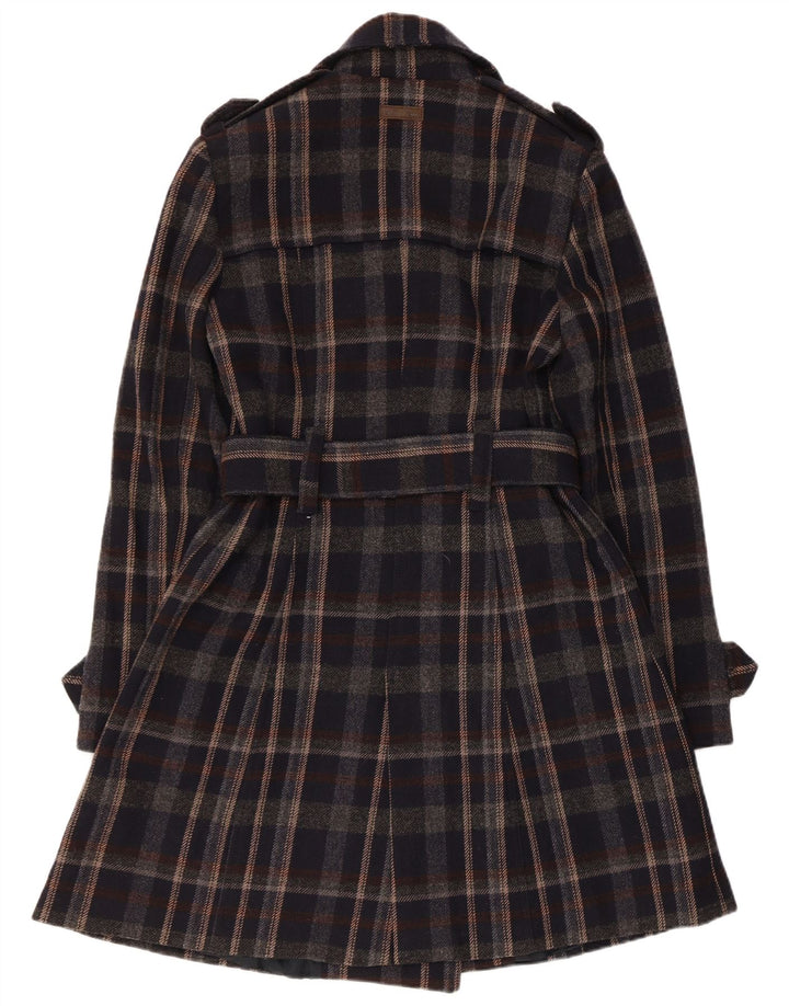 Marlboro Classics Gabardina para mujer IT 44 Medium Black Check