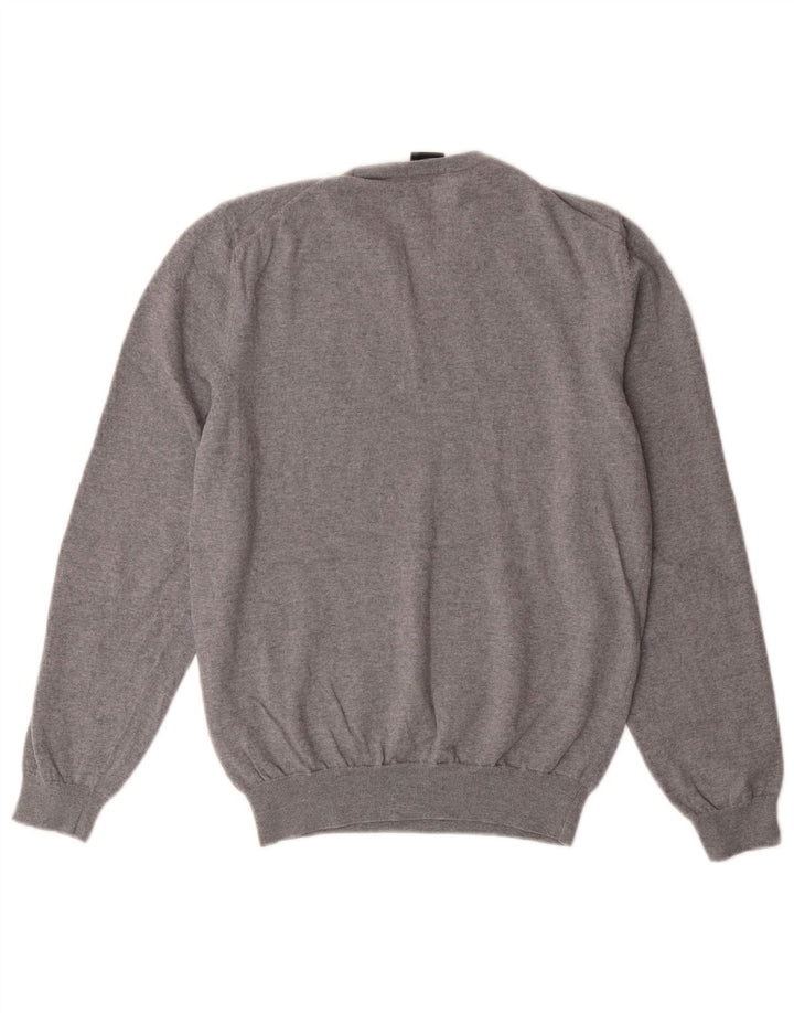 HUGO BOSS Jersey con cuello en V para mujer UK 10 Small Grey