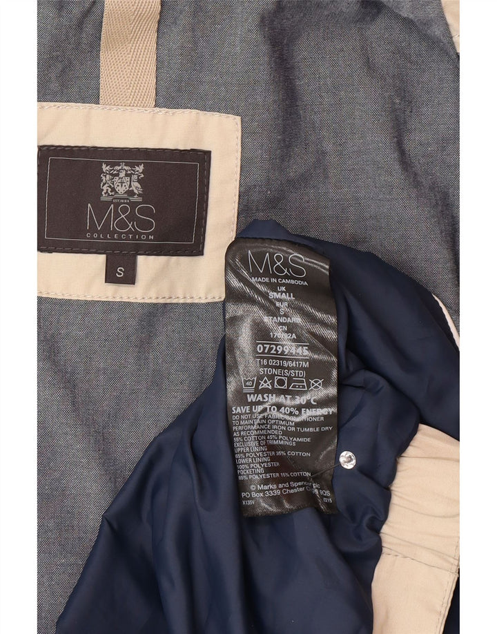 Marks & Spencer Chaleco utilitario para hombre UK 36 Small Beige Poliéster