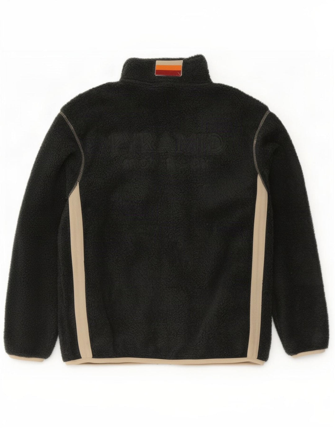 Pyramid Chaqueta polar para mujer UK 40 Grande Gris Colorblock Poliéster
