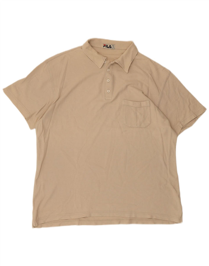 FILA Polo Hombre XL Algodón Beige