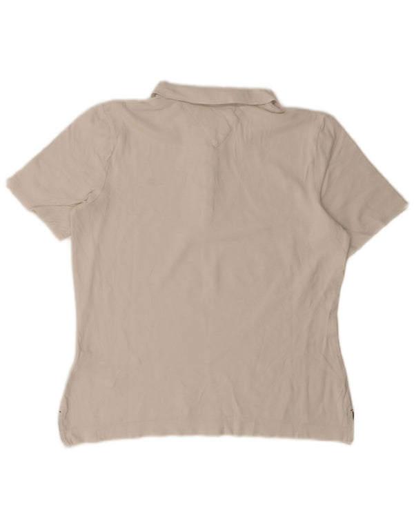 Tommy Hilfiger Polo de ajuste regular para mujer UK 44 Algodón blanco mediano