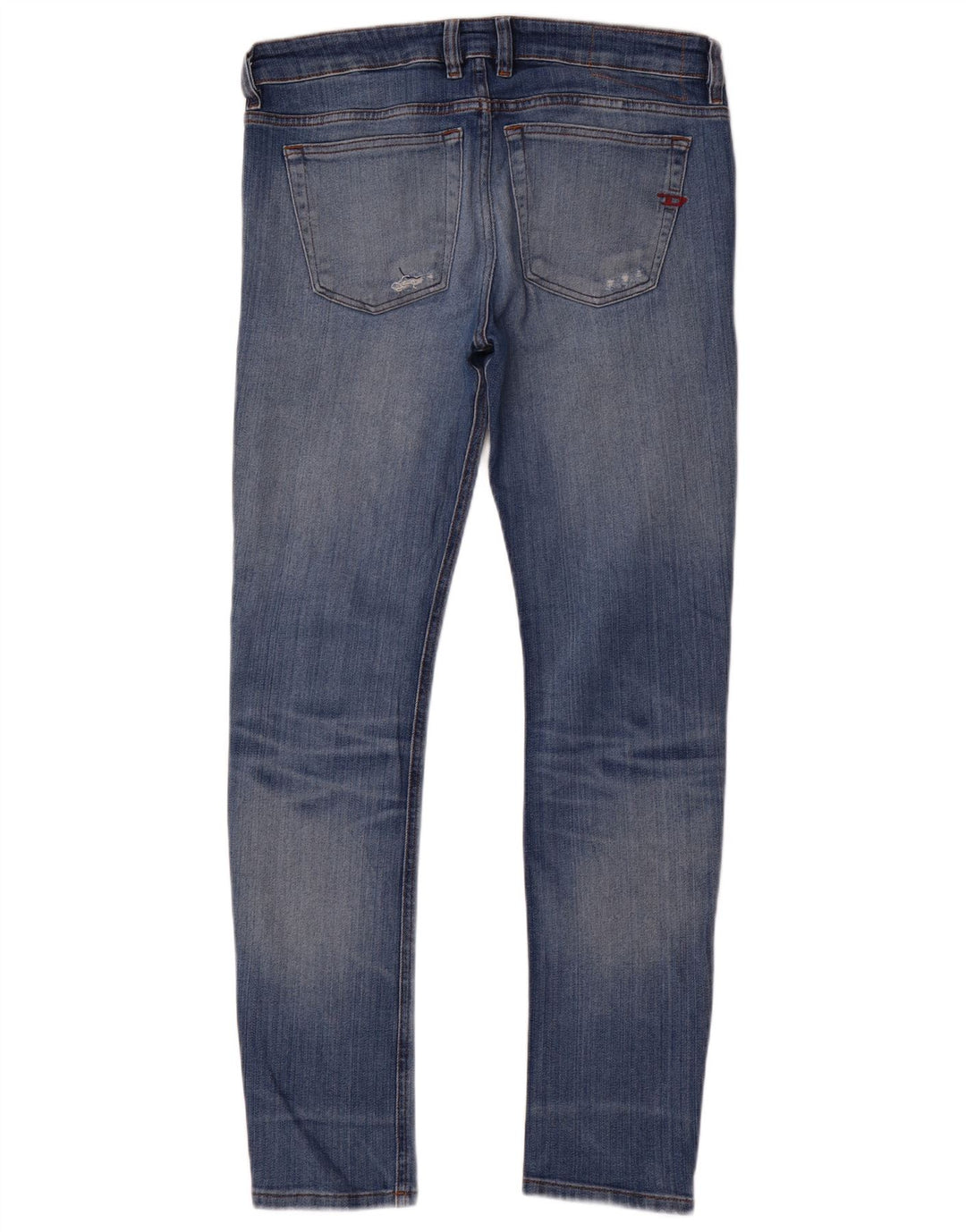 Diesel Hombre Vaqueros Slim Desgastados W32 L32 Algodón Azul