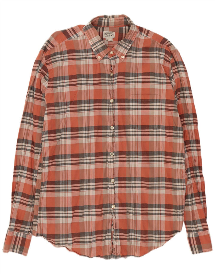 Camisa J. Crew para hombre de algodón a cuadros rosas grandes