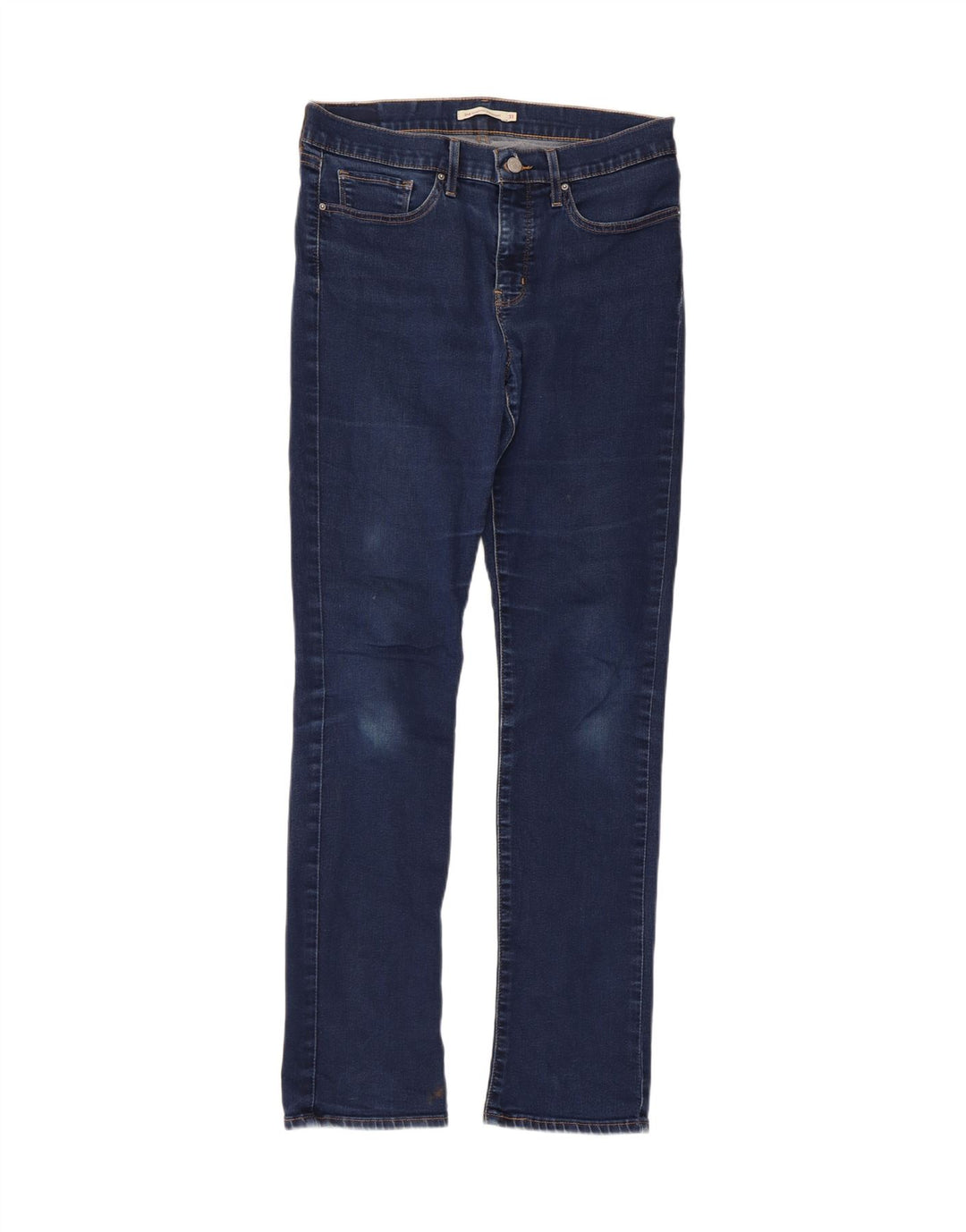 Levi's Mujer 314 Shaping Straight Jeans W31 L32 Algodón Azul