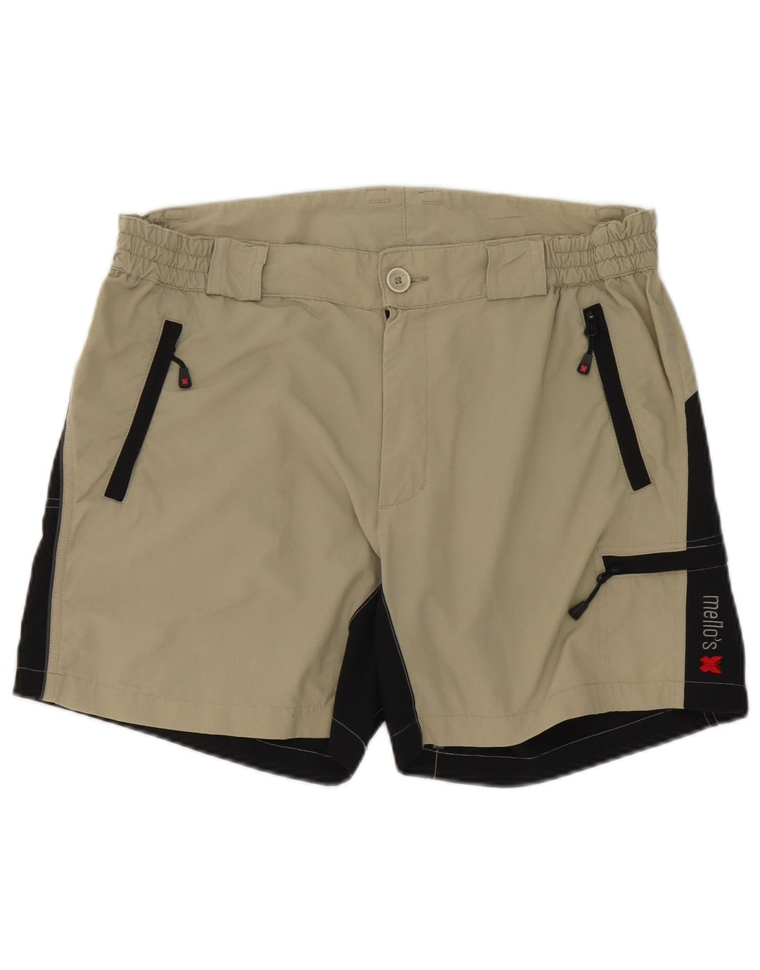 Mello's Shorts Cargo Hombre W32 Poliamida Color Block Medium Beige