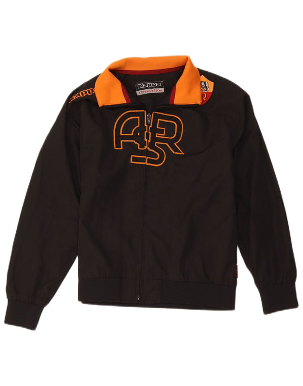 Kappa Boys As Roma Graphic Bomber Jacket 11-12 años Negro Colorblock