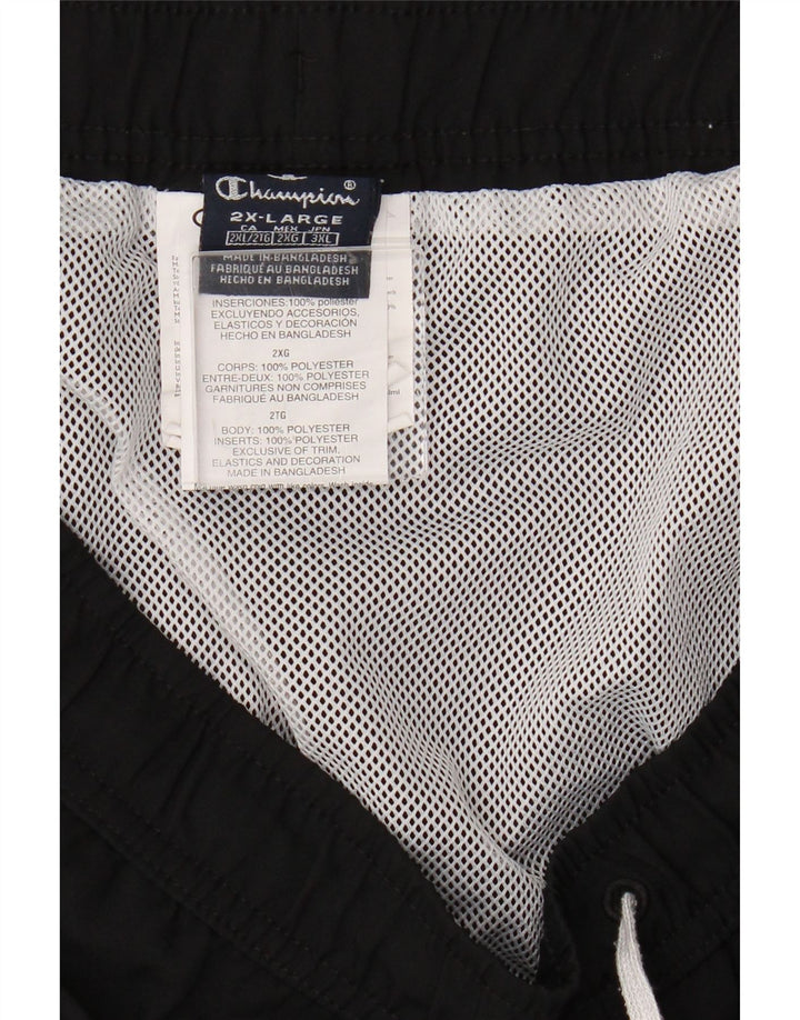 Champion Shorts deportivos gráficos para hombre 2XL Poliéster negro