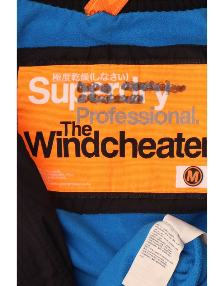 Superdry Chaqueta cortavientos con capucha The Windcheater para hombre UK 38 Medium Black