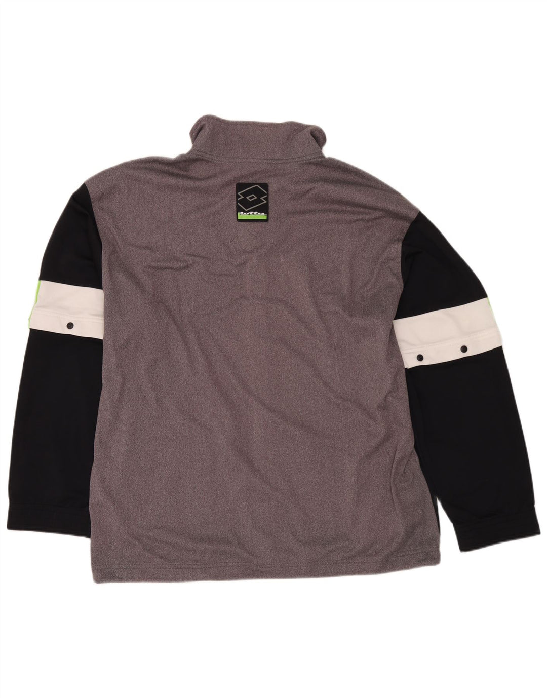 Lotto Chaqueta de chándal para hombre UK 44/46 2XL Gris Colorblock Poliéster