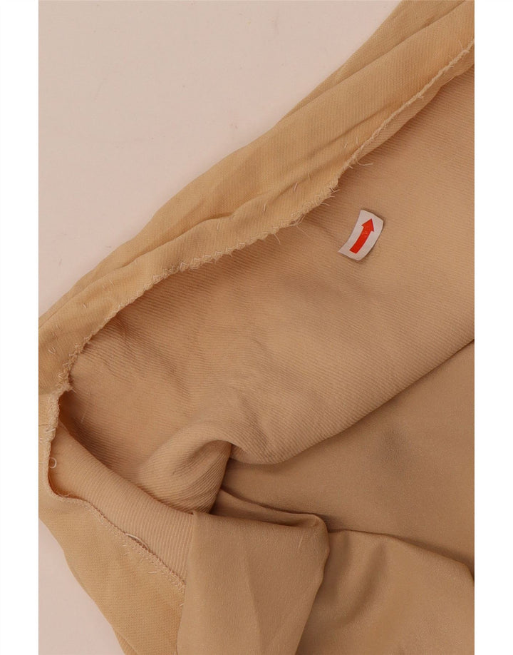 Marella Vestido lencero para mujer UK 42 Viscosa beige medio