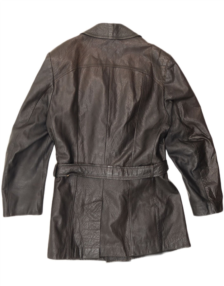 Carnaby Street Chaqueta de cuero con doble botonadura para hombre UK 38 Medium Black