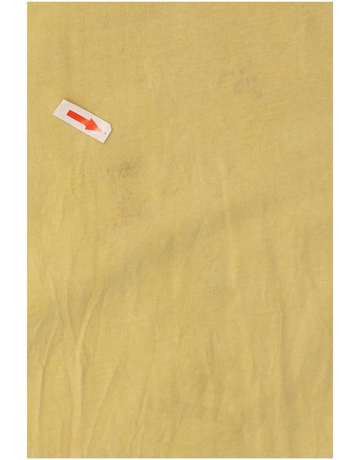 Camiseta Volcom Graphic para hombre, parte superior de algodón amarillo medio