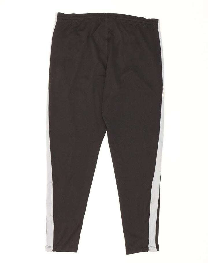 Adidas Pantalones de chándal para hombre UK 40/42 Medium Negro Colorblock Poliéster