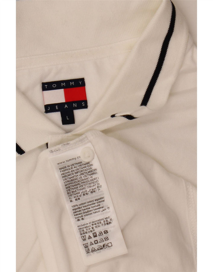 Polo Tommy Hilfiger para hombre de algodón blanco grande