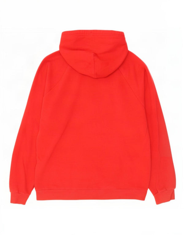 Under Armour Jersey con capucha holgado para hombre, talla grande, algodón rojo