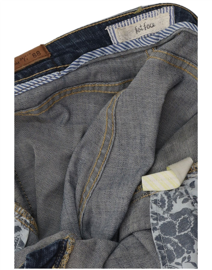 Vaqueros capri para mujer Fat Face W34 L24 Azul