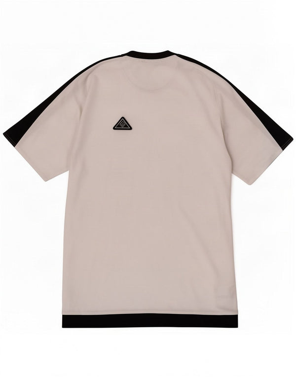 Adidas Hombre Climalite Camiseta Top Pequeño Blanco Colorblock Poliéster
