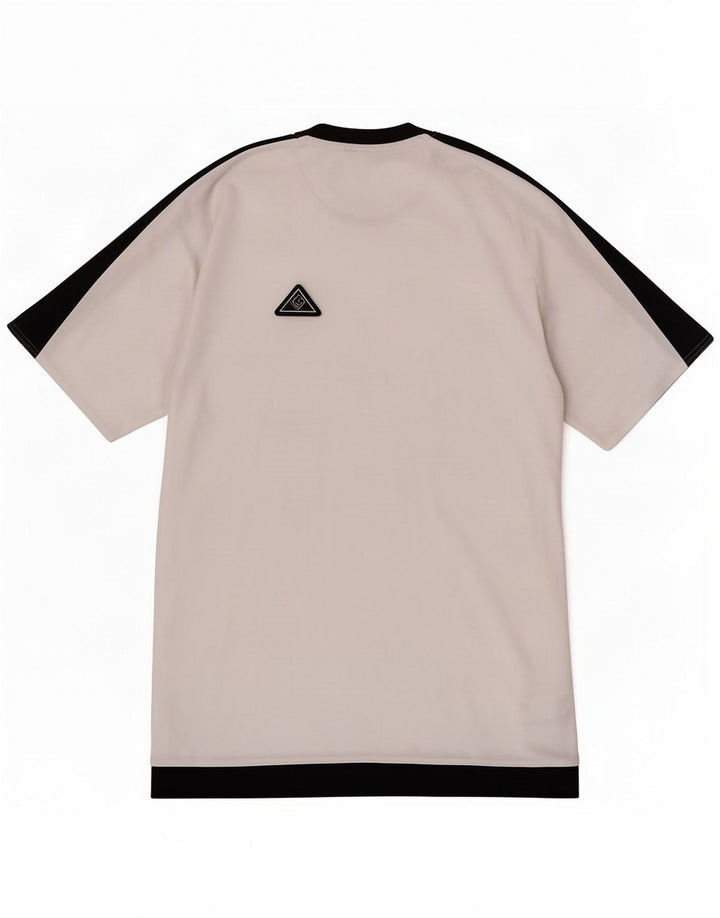 Adidas Hombre Climalite Camiseta Top Pequeño Blanco Colorblock Poliéster