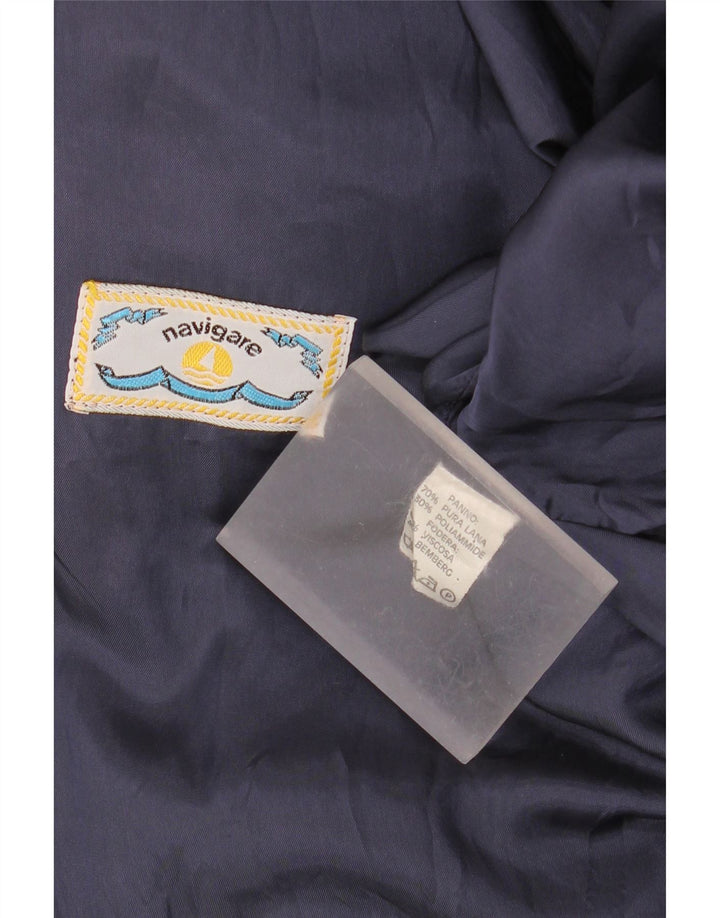 Navigare Chaqueta utilitaria para hombre UK 42 XL Lana azul marino