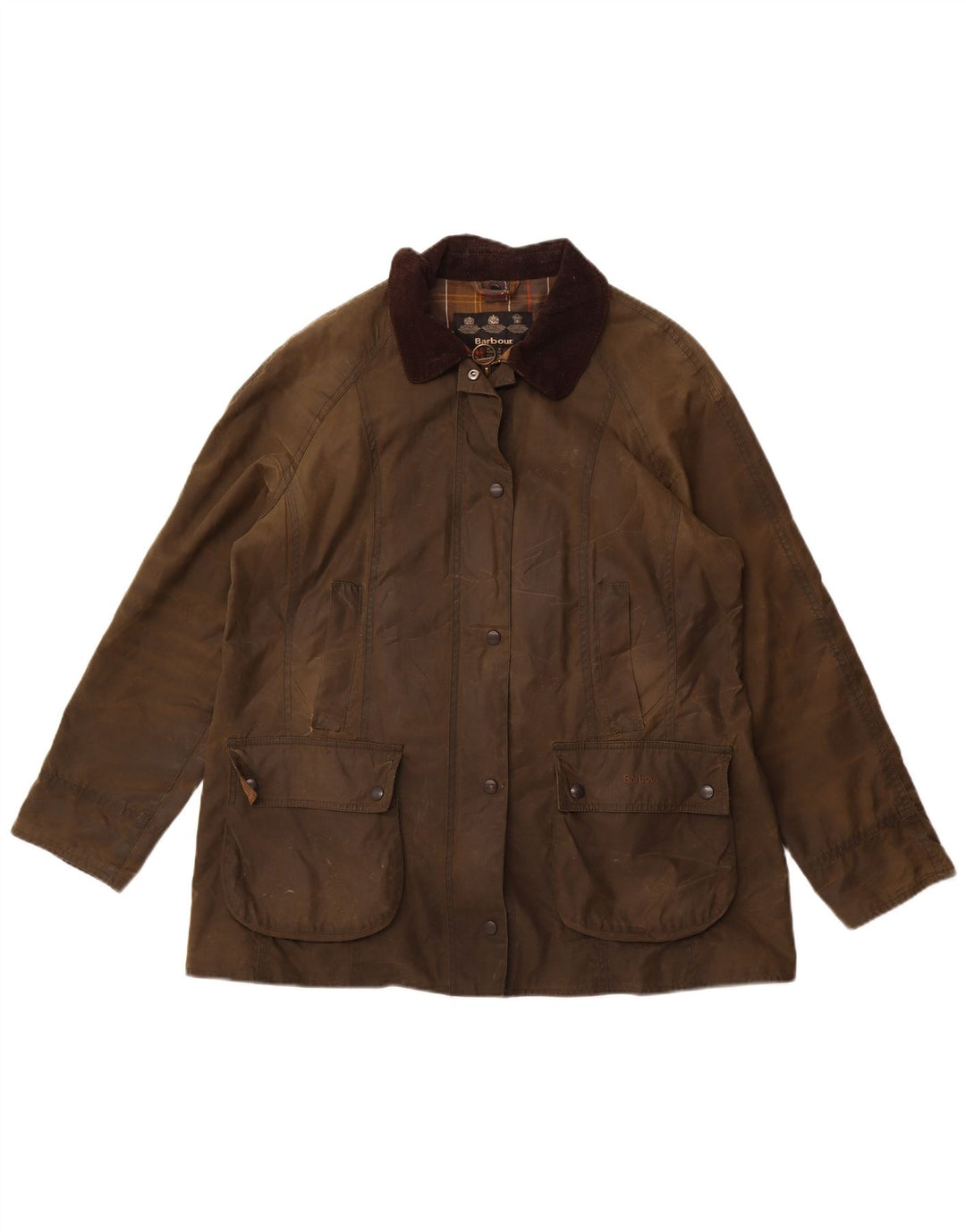 Barbour Chaqueta de algodón encerado para mujer UK 18 XL Algodón caqui