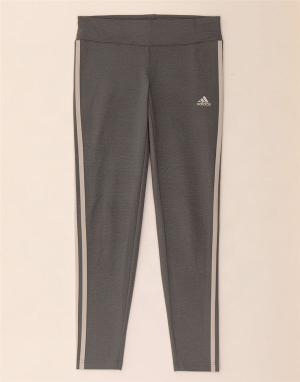 Adidas Leggings Climalite para mujer Reino Unido 8/10 Pequeño Gris Poliéster