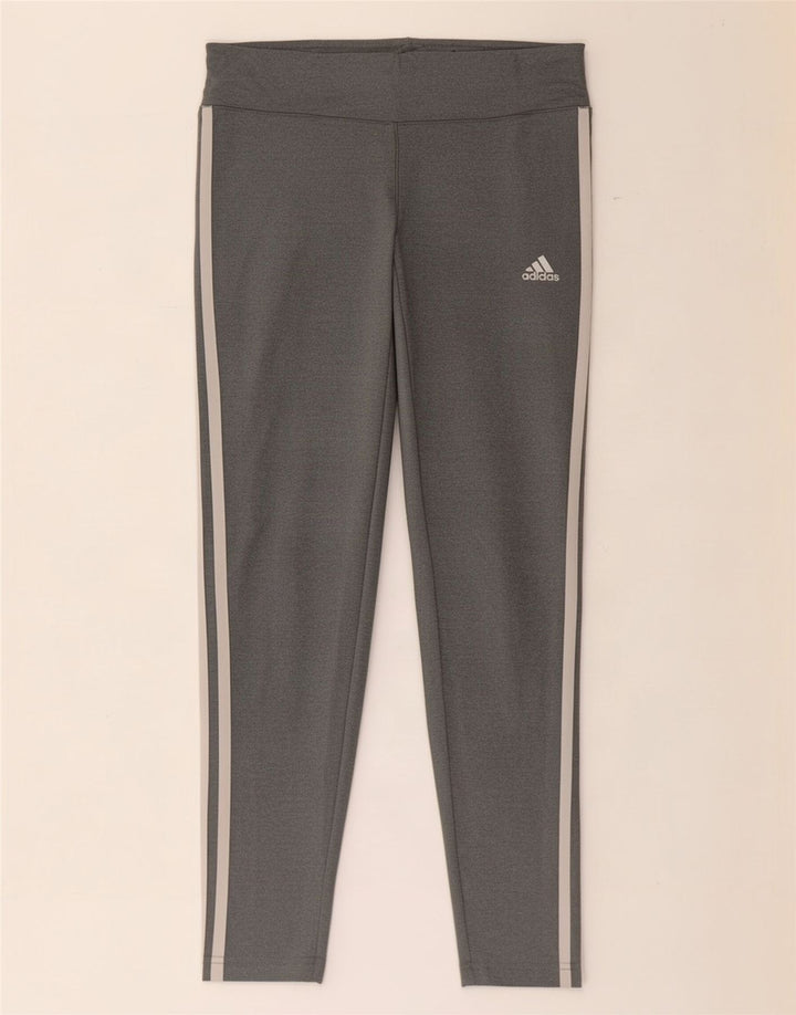 Adidas Leggings Climalite para mujer Reino Unido 8/10 Pequeño Gris Poliéster