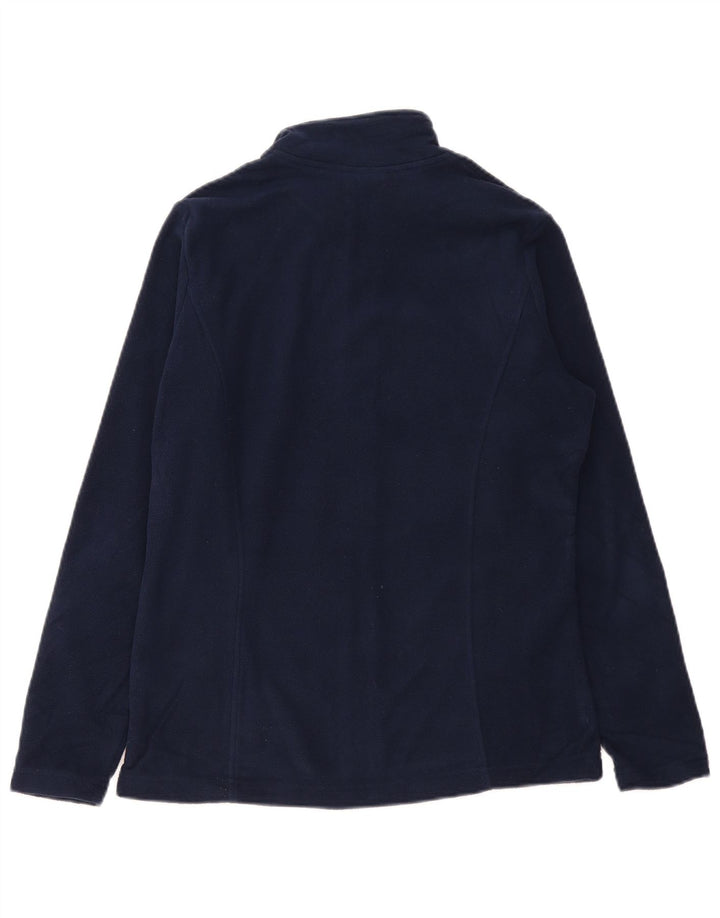 MARKS & SPENCER Chaqueta polar para mujer UK 12 Mediana Azul marino Poliéster