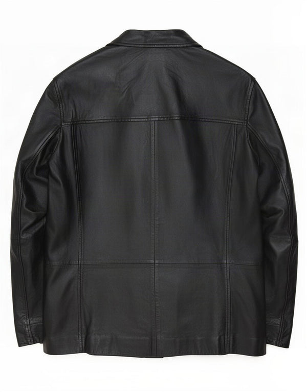 Gipsy Chaqueta de cuero para hombre Reino Unido 40 Grande Negro