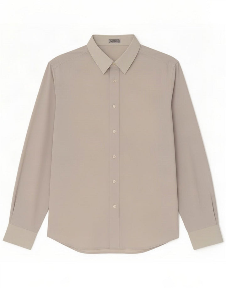Rodrigo Camisa para hombre Talla 40 15 1/2 Seda gris medio