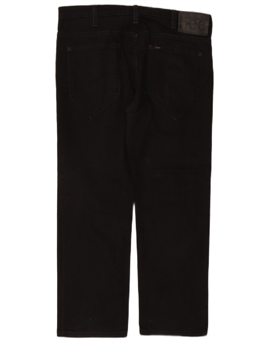 LEE Vaqueros rectos Macky para hombre W36 L27 Algodón negro