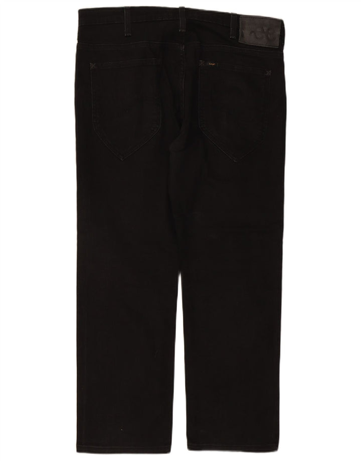 LEE Vaqueros rectos Macky para hombre W36 L27 Algodón negro