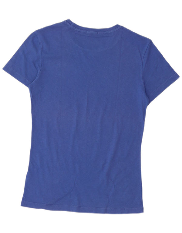 CALVIN KLEIN JEANS Camiseta gráfica para mujer Top UK 12 Algodón azul medio