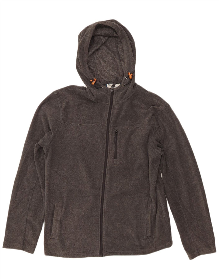 MOUNTAIN WAREHOUSE Suéter con capucha y cremallera para hombre Poliéster gris grande