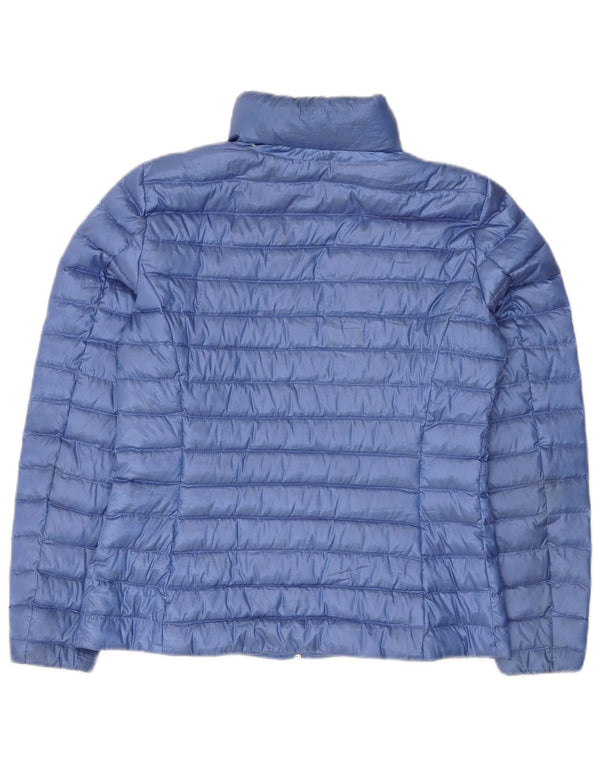 Massimo Dutti Chaqueta Acolchada Mujer UK 42 Azul Medio Poliéster