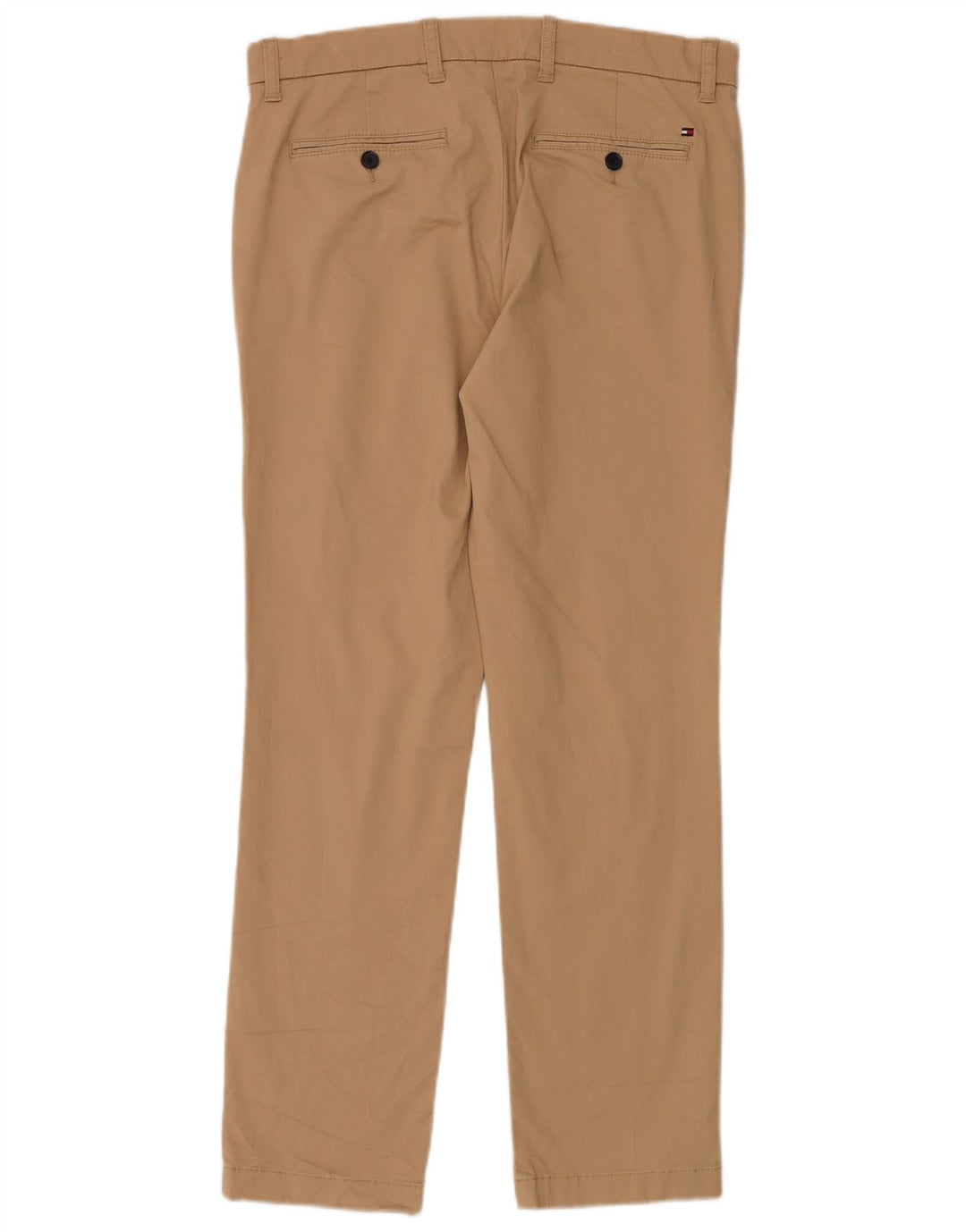 TOMMY HILFIGER Pantalón chino slim fit para hombre W32 L30 Algodón beige
