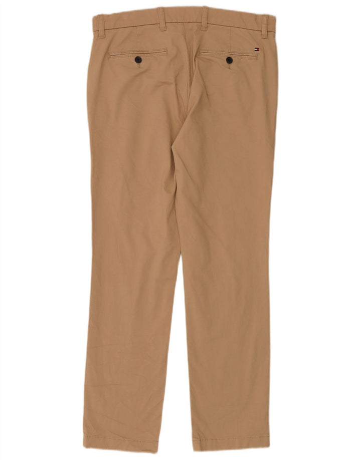 TOMMY HILFIGER Pantalón chino slim fit para hombre W32 L30 Algodón beige