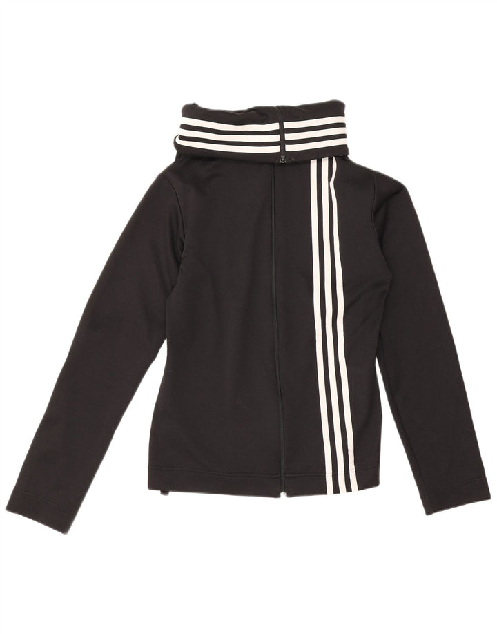 Adidas - Chaqueta de chándal para mujer, talla 40, talla mediana, poliéster negro