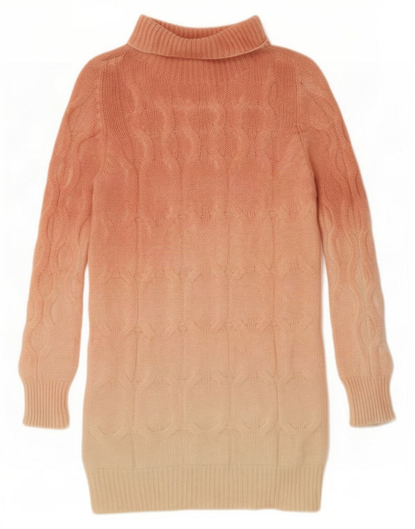 Blumelange Suéter tipo jersey con cuello vuelto para mujer UK 10 Small Pink Colourblock